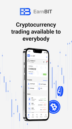 Android application EarnBIT: Buy & Exchange Crypto screenshort