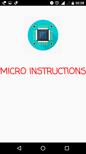 Android application Micro Instructions screenshort