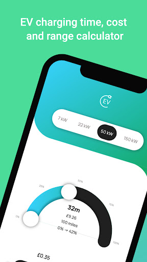 Android application EV CALC screenshort
