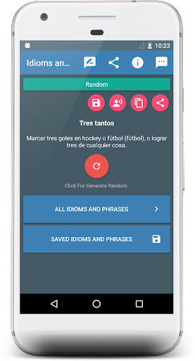 Spanish Idioms and Phrases Screen 2