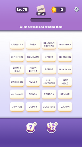 Word Merge Associations