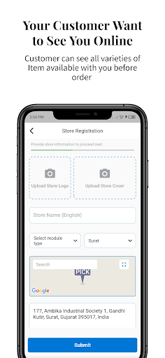 Mintoj Store & Restaurant App Screen 2