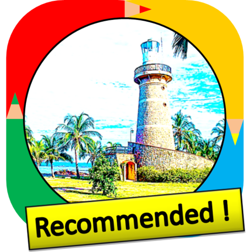 Color by Number - lighthouse logo