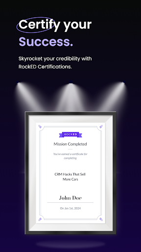 Screenshot of The RockED App