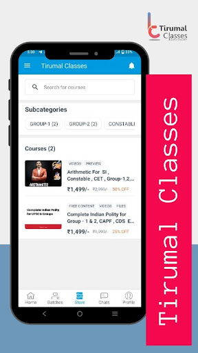 Tirumal Classes for Groups Screen 3