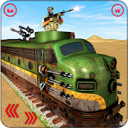 US Army Train Gunship Attack : Train Driving Games