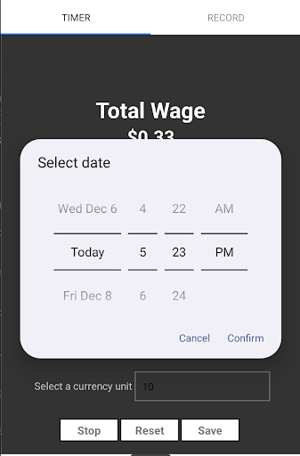 Wage Calculator Screen 2
