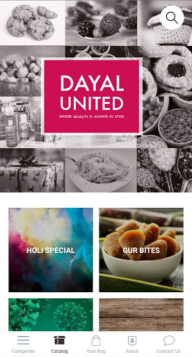 Android application Dayal United screenshort