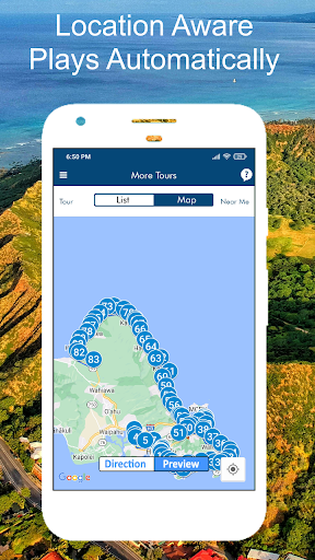 Oahu Grand Circle Audio Guide Screen 2