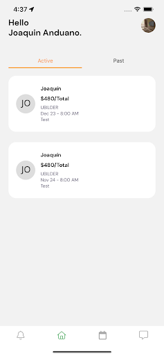 Android application UBILD Crew screenshort