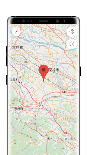 Android application Saitama Offline Map screenshort