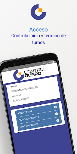 Android application Control Guard screenshort