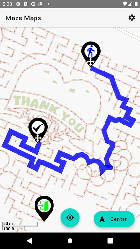 Android application Maze Maps screenshort