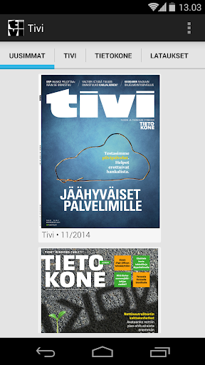 Android application Tivi screenshort