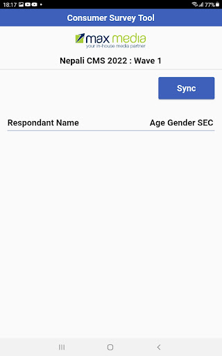 Android application MaxMedia Survey screenshort