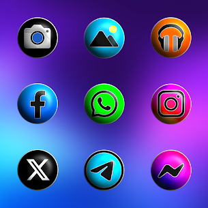 Pixly Fluo 3D – Icon Pack 4.9 3