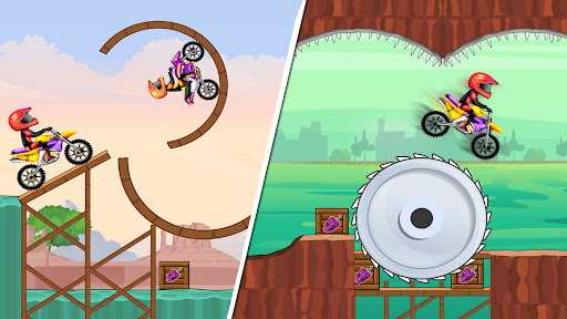 Android application Moto Bike Stunt Race screenshort