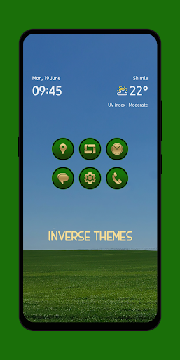 Android application Metallic Green - Gold Icons screenshort
