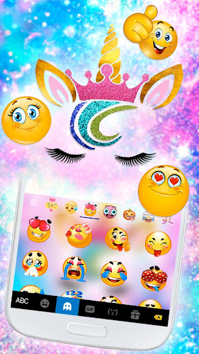 Sweetie Unicorn Galaxy Keyboar Screen 3