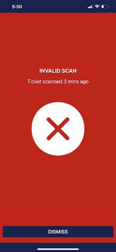 Fansfirst Ticket Scanner Screen 3