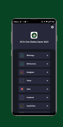 Android application All In One Status Saver 2023 screenshort