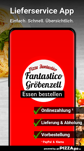 Android application Pizza Fantastico Gröbenzell screenshort