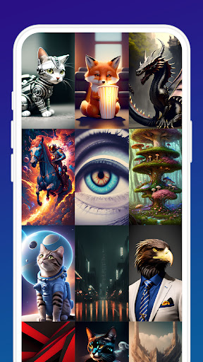 Android application AI Wallpapers: 4K Live Art screenshort