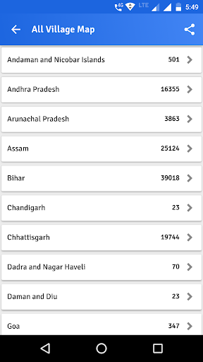Android application Village Maps of India screenshort