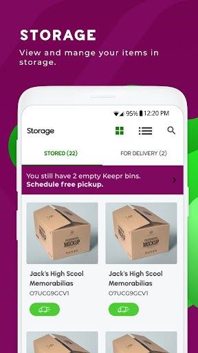 Android application Keepr Storage PH screenshort