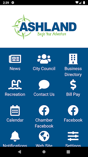 Android application City of Ashland screenshort