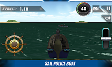 Police Boat Shooting Games 3Dのおすすめ画像4