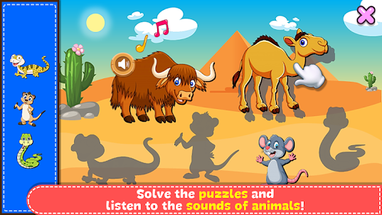 색상 배우기 - 동물 - 어린이를위한 게임