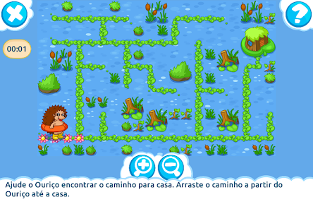 tela do segundo jogo da fase 4, um labirinto, para emprego correto das