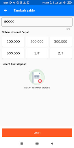 Android application PATRIOT JAYA screenshort