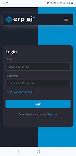 Android application MEJ ERP AI screenshort