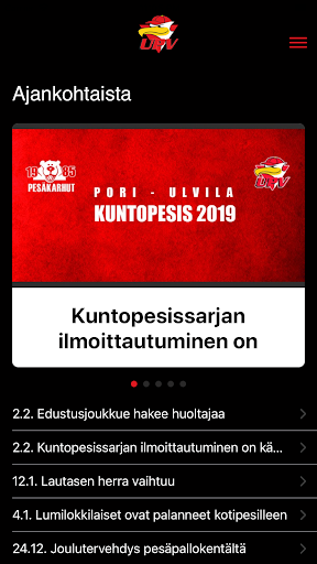 Ulvilan Pesä-Veikot Screen 2