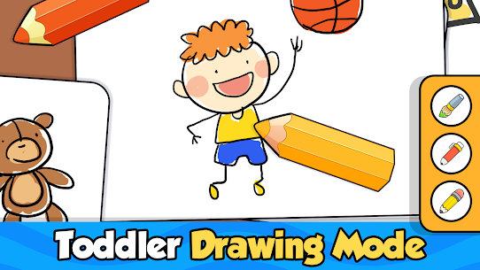Baby Coloring games for kids with Glow Doodle Mod Apk Download 4