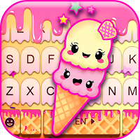 Cute Ice Cream Keyboard Theme