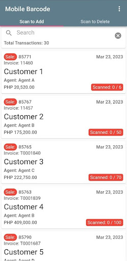Mobile Barcode Screen 2