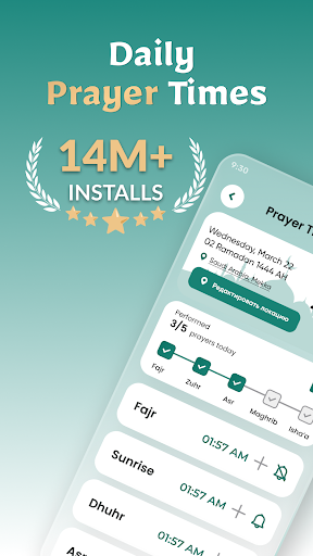 Android application Prayer Times - Azan Pro Muslim screenshort