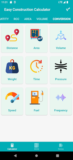 Screenshot of Easy Construction Calculator