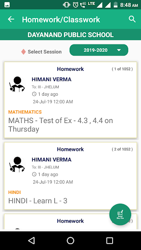 xSchoolApp Screen 2