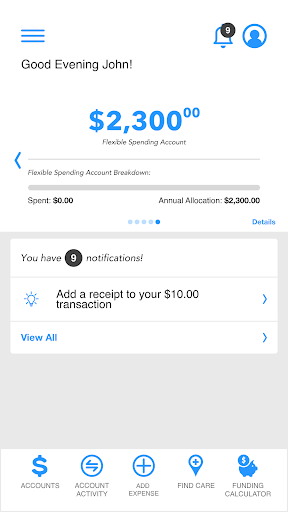 CIP Benefit Mobile App Screen 3