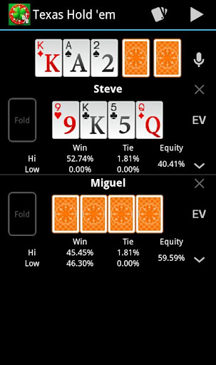 Poker Calculator Screen 3