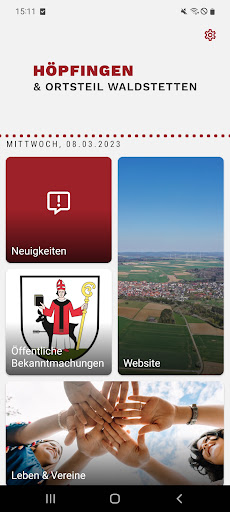 Android application Gemeinde Höpfingen screenshort