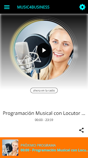 Android application MUSIC4BUSINESS screenshort