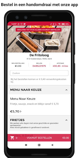 Android application De Fritoloog screenshort
