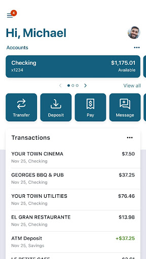 CNB Mobile Bank Screen 2