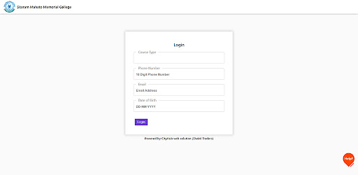 SMM College (Student Portal) Screen 2