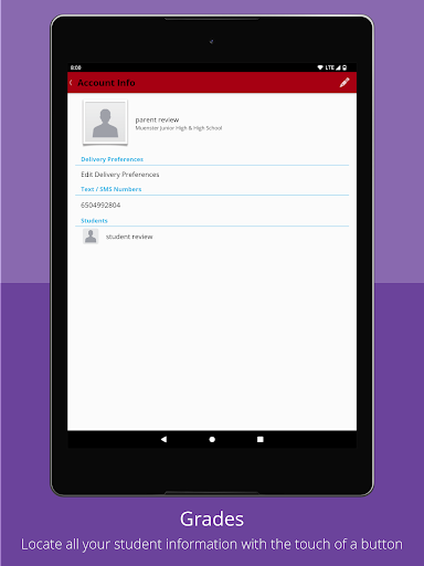 Muenster ISD School District Screen 2